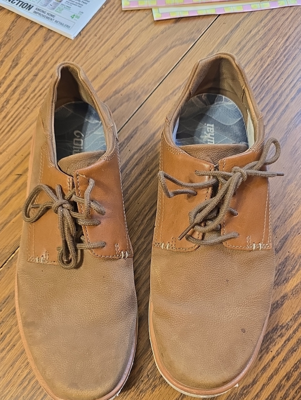 Olukai Men's Casual Leather  Lace-Up Shoes in Brown